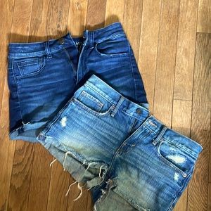 2 pairs of Jean shorts.